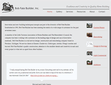 Tablet Screenshot of bobfatebuilder.com